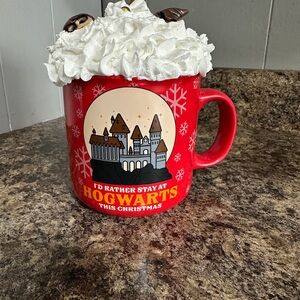 Red Hogwarts Holiday Faux Mug